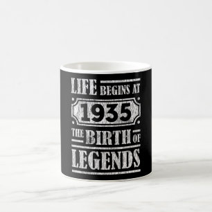 90 jaar oud 1935 Geboorte van de legende 90ste ver Koffiemok