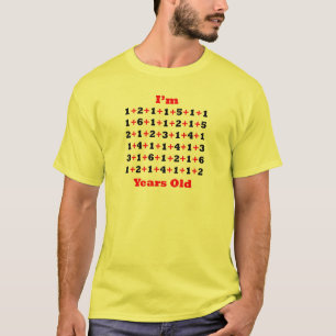 90 jaar oud! Blk rood T-shirt