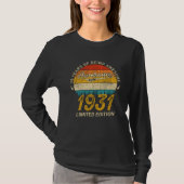 90 jaar oud dag 1931 Geweldige sinds 90 september T-shirt (Voorkant)