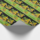 90 jaar oud dier | 90e verjaardag cadeaupapier (Hoek)