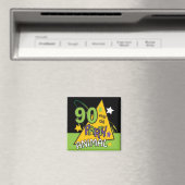 90 jaar oud dier | 90e verjaardag magneet (Insitu (Vaatwasser))