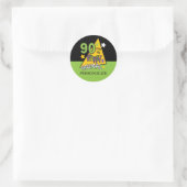 90 jaar oud dier | 90e verjaardag ronde sticker (Tas)
