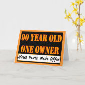 90 jaar oud, één eigenaar - heeft onderdelen nodig kaart (Gele Bloem)