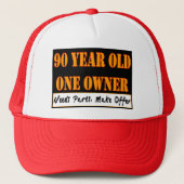 90 jaar oud, één eigenaar - heeft onderdelen nodig trucker pet (Voorkant)