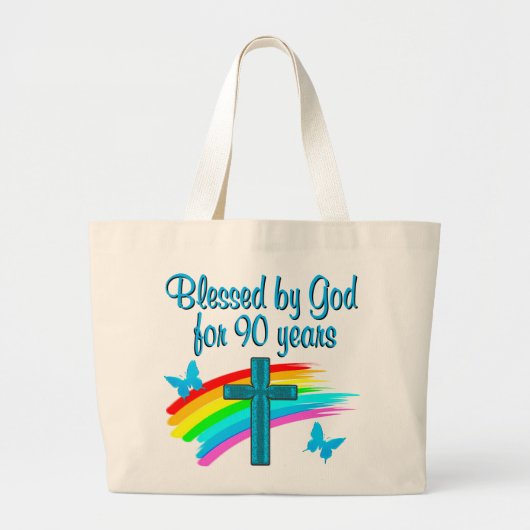 90 JAAR OUD GROTE TOTE BAG (Voorkant)
