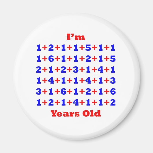 90 jaar oud! magneet (Voorkant)