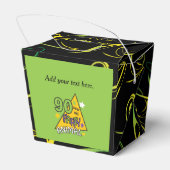 90 Jaar Oud Partij Dier Thema Favor Box Bedankdoosjes (Achterkant)