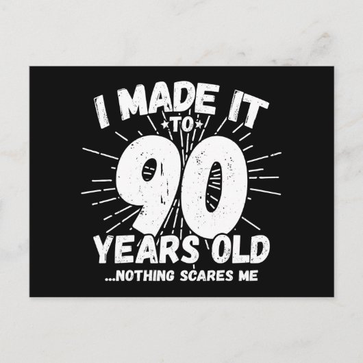 90 Jaar Oud Sarcastisch Meme Grappige 90e Verjaard Briefkaart (Voorkant)