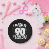 90 Jaar Oud Sarcastisch Meme Grappige 90e Verjaard Papieren Bordje (Feest)