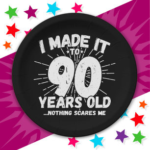 90 Jaar Oud Sarcastisch Meme Grappige 90e Verjaard Papieren Bordje