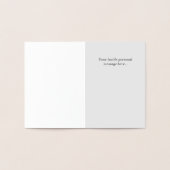 90 jaar oud. Stijlvolle 90ste verjaardag Folie Kaarten (Binnen)