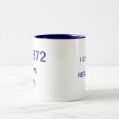 90 jaar oud tweekleurige koffiemok (Center)