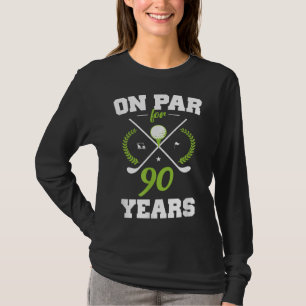 90 jaar Oude 90ste verjaardag voor Golfers T-shirt