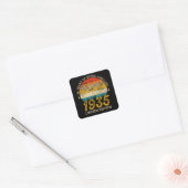 90 jaar oude Bday 1935 Geweldige 90ste verjaardags Vierkante Sticker (Envelop)