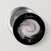 90 jaar oude, Bleke roze roze Button Pin (Voorkant /achterkant)