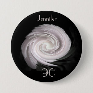 90 jaar oude, Bleke roze roze Button Pin