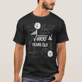 90 jaar oude dag Wiskunde leraar 90e verjaardag ca T-shirt (Voorkant)