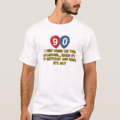 90 jaar oude design t-shirt (Voorkant)