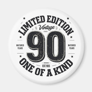 90 jaar oude geschenken Vintage 1935 Limited Editi Magneet