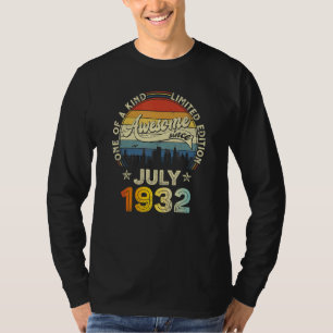 90 jaar oude jongens meisjes Geweldige sinds juli  T-shirt