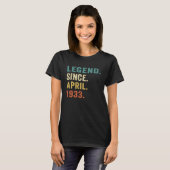 90 jaar oude legering sinds april 1933 90e verjaar t-shirt (Voorkant volledig)