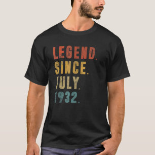 90 jaar oude legering sinds juli 1932 90e verjaard t-shirt