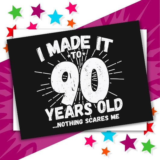 90 Jaar Oude Sarcastische Meme Grappige 90e Verjaa Briefkaart