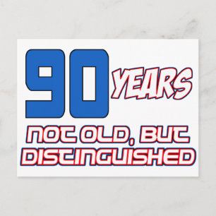 90 JAAR OUDE VERJAARDAG DESIGN BRIEFKAART