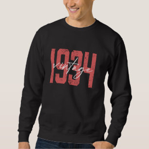 90 jaar oude Vintage 1934 90e Verjaardag Decoratie Trui