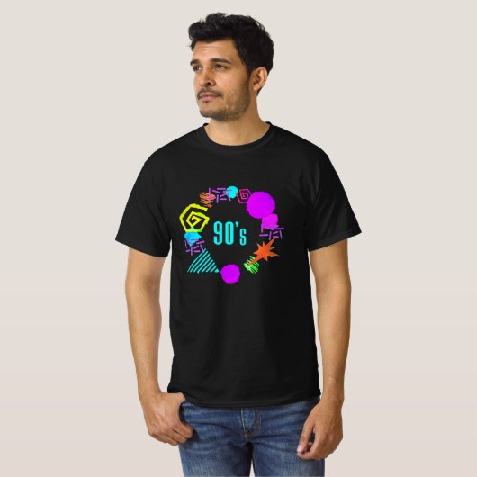 90 jaar retro 90 partij  partij 90 t-shirt (Voorkant volledig)