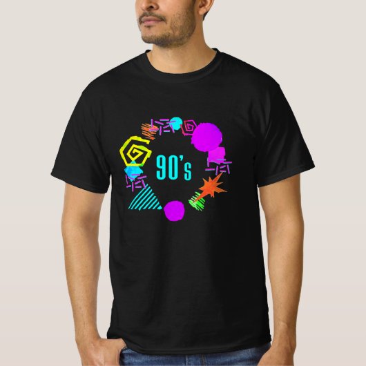 90 jaar retro 90 partij  partij 90 t-shirt (Voorkant)