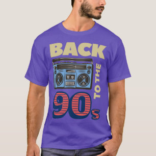 90 jaar terug naar de muziek van de jaren 90 t-shirt