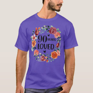 90 jaar van mam Grandma 90 jaar oude verjaardag T T-shirt
