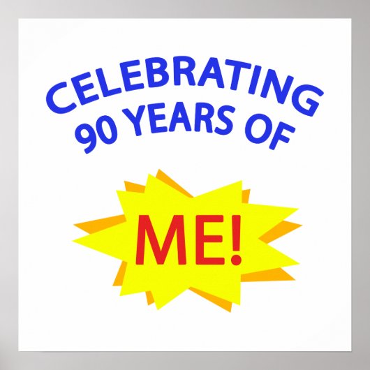 90 jaar van mij vieren! poster (Voorkant)