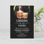 90 jaar Whiskey volwassen verjaardag Kaart (Staand voorkant)