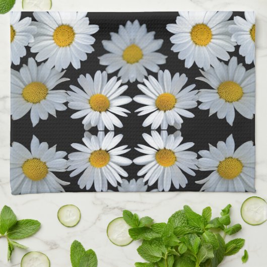 90 jaar zwarte maaltijd theedoek (Gevouwen)