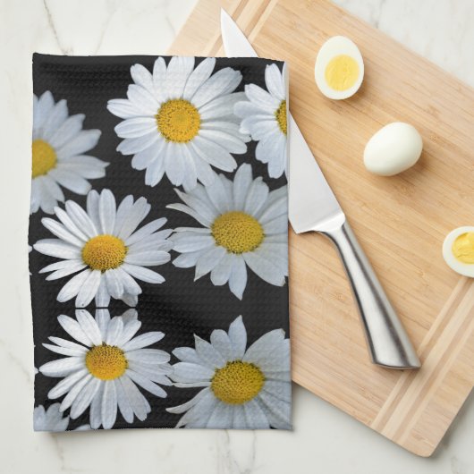 90 jaar zwarte maaltijd theedoek (Quarter Fold)