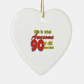 90-jarige design keramisch ornament (Rechts)