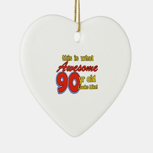 90-jarige design keramisch ornament (Rechts)