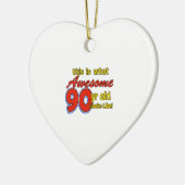 90-jarige design keramisch ornament (Links)