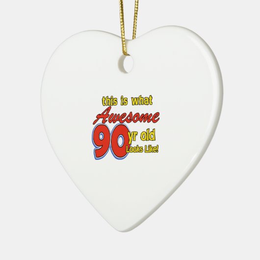 90-jarige design keramisch ornament (Links)