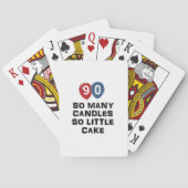 90-jarige design van kaarsen pokerkaarten (Achterkant)