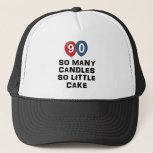 90-jarige design van kaarsen trucker pet