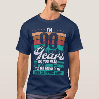 90-jarige grappige ouder wordende humor verjaardag t-shirt