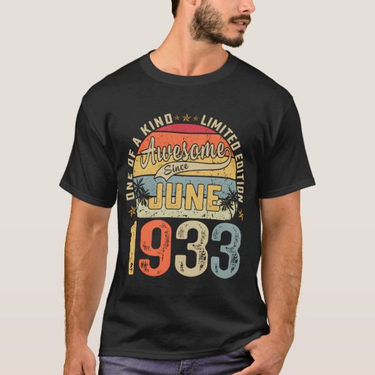 90 juni 1933 90e meisje t-shirt (Voorkant)