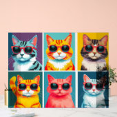  90 katten in goedkope zonnebril acryl bord (Huwelijk)