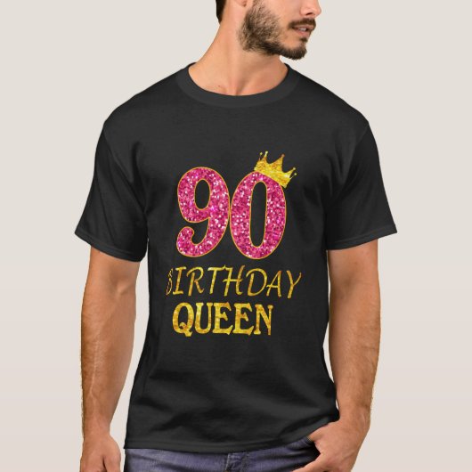 90 Koningin 90ste K T-shirt (Voorkant)