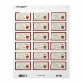 90 Labels Maple Syrup Sap Bucket Leaf Postmark (Full Sheet)