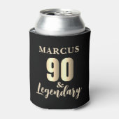90 & Legendary Gold 90e verjaardag Blikjeskoeler (Blikje Voorkant)