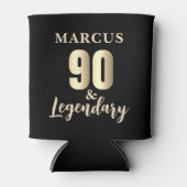 90 & Legendary Gold 90e verjaardag Blikjeskoeler (Voorkant)